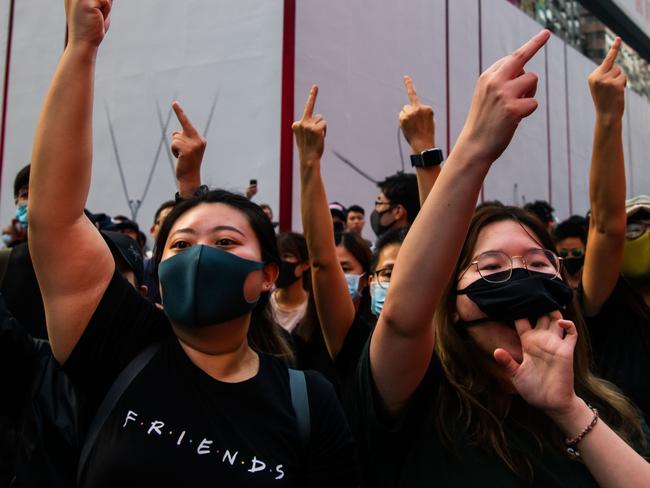 Hong Kong is in a technical recession amid pro-democracy protests. Picture: Getty Images