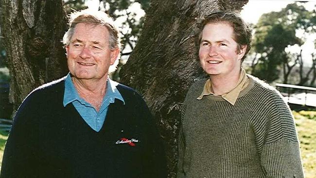 The late d'Arry Osborn with his son, Chester.