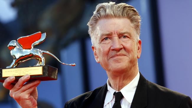 David Lynch recieving Golden Lion lifetime achievement award received at the 63rd edition of the Venice Film Festival in 2006. Picture: AP Photo/Luca Bruno