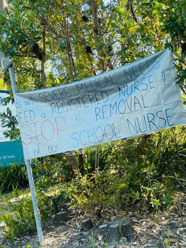 A protest was held by parents on Friday.