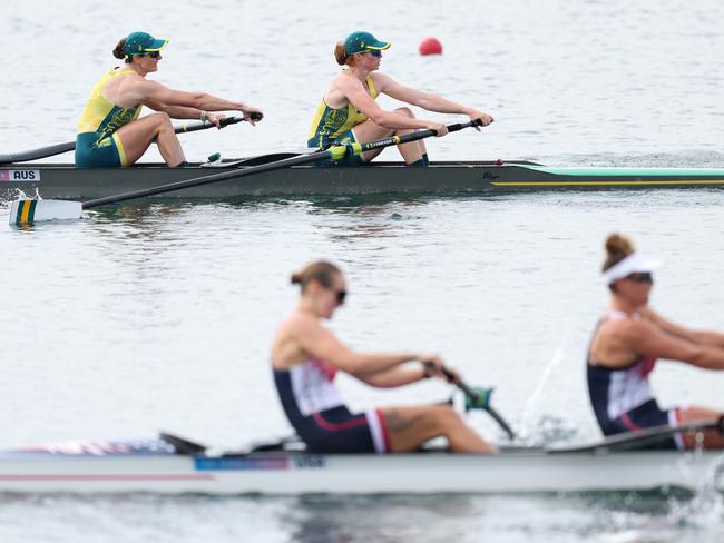 The Aussie pair stormed home to pass the USA side. (Photo by Justin Setterfield/Getty Images)