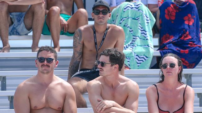 Spectators at the Australian Beach Volleyball Championships in Coolangatta. Picture: Glenn Campbell