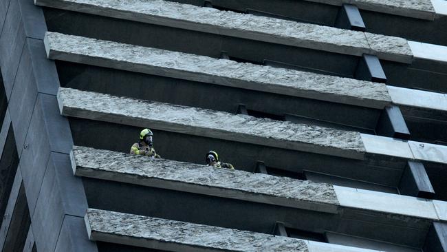 Cladding on the tower will be a subject of investigations. Picture: Andrew Henshaw