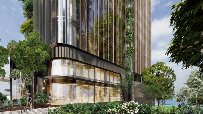 An artist’s impression of Billbergia’s most recent residential tower at Rhodes.