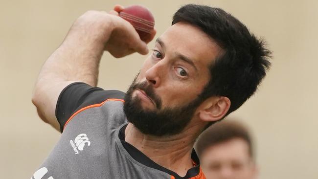 Will Somerville bowls in the SCG nets on Wednesday. Picture: Getty Images