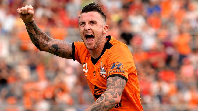 Brisbane Roar striker Toy O’Donovan is hoping to cop some heat from Newcastle Jets fans in their bottom-of-the-table battle. Picture: Getty Images