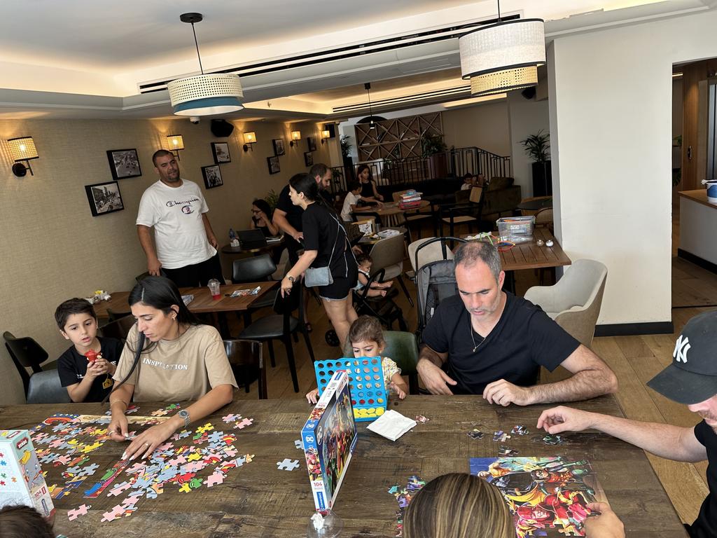 Seven Seas hotel refugee camp in Tel Aviv. Picture: Danielle Gusmaroli