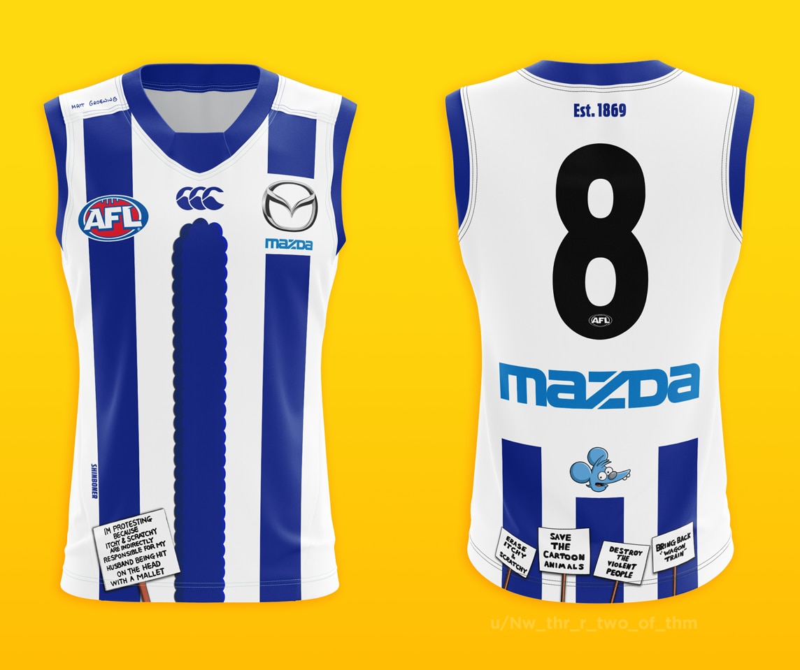 Afl simpsons sale jersey