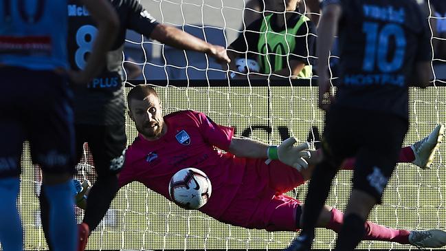 Andrew Redmayne has saved four penalties this season. (Photo by Brett Hemmings/Getty Images)