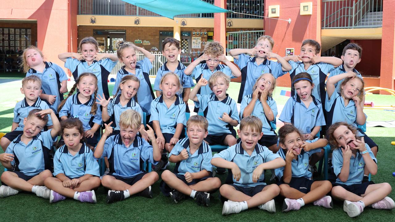 My First Year: Marymount Primary School Prep M. Back Row - Georgie, Cleo, Holly, Archer, Mason, Franklin, Hugo, Cav. Middle Row - Hawk, Lumie, Imogen, Alaska, Isaac, Lottie, Sienna, Charlotte. Front Row - Arlo, Winnie, Oliver, Ari, Presley, Laura, Ellie. Picture Glenn Hampson