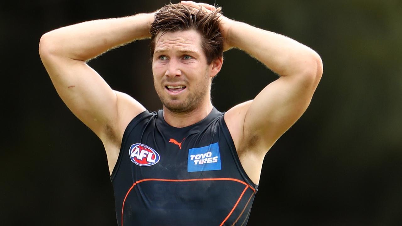 Toby Greene says he felt a little jealous watching the Tigers win last year’s flag. Picture: Getty Images