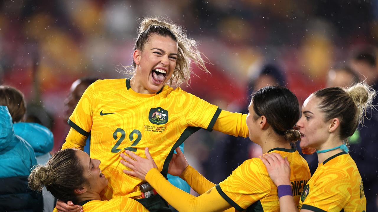 Charli Grant thrived at right-back while Carpenter was out injured and will provide crucial depth for the Matildas at the World Cup. Picture: Ryan Pierse / Getty Images