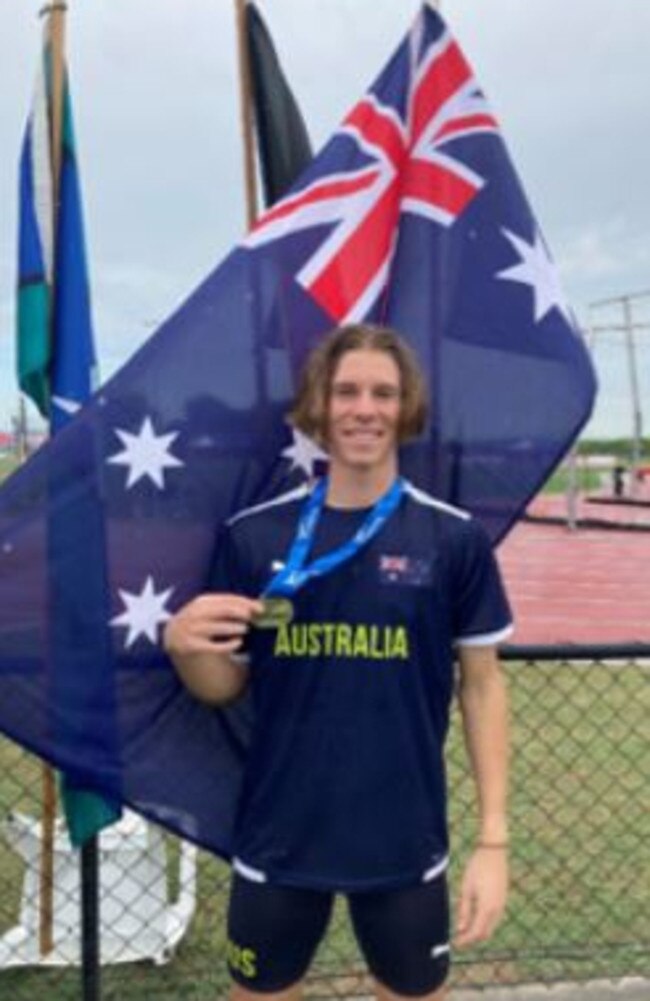 Sunshine Coast Track and Field athlete Harrison Weil.