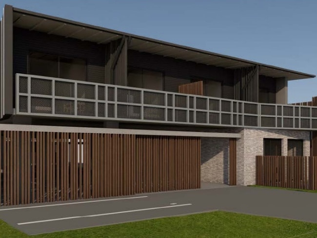 Artists impression of the boarding house for 15 Leppington Street, Wyong