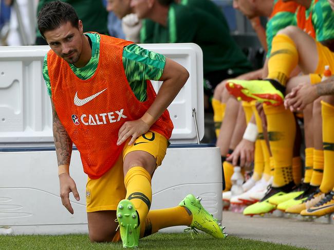 Jamie Maclaren was called into the squad as cover for Juric. Picture: Toby Zerna