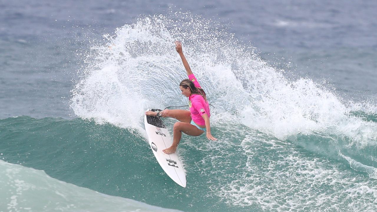 Usher Cup Finals at Snapper Rocks Winner Macy Callaghan. 30 January 2022 Coolangatta Picture by Richard Gosling