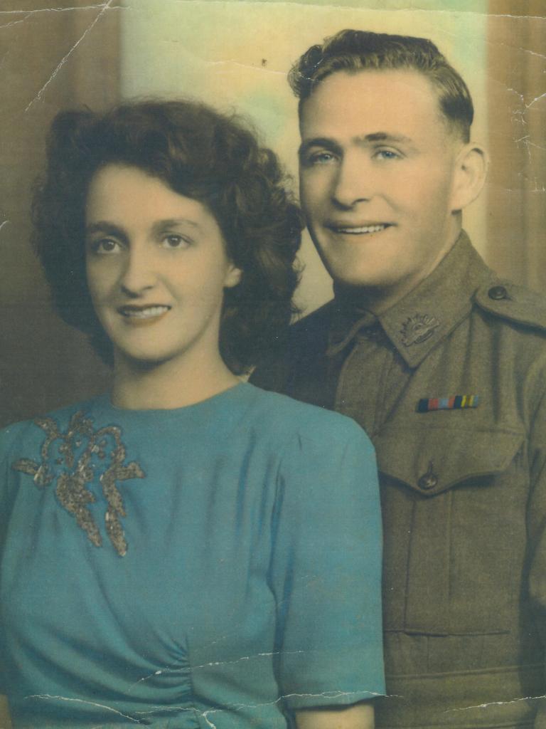 “A photo of my parents John Naylor and Irene Naylor taken some time during WWII when dad was in New Guinea for some time. This photo was taken in Wickham, a suburb of Newcastle, before I was born.” Picture: Denese Croese