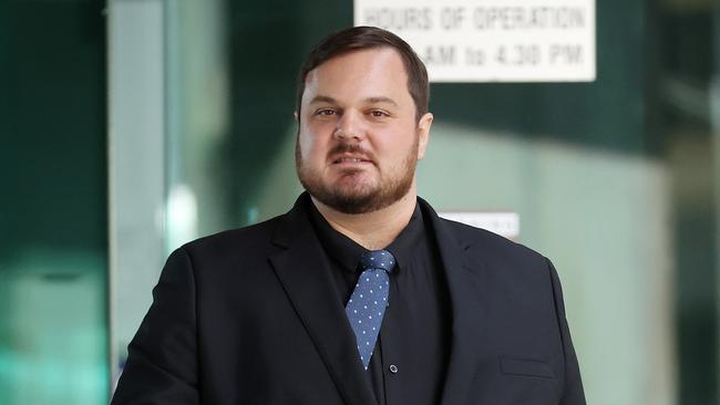 Lawyer Thomas Matthew Bevitt, leaving Brisbane Magistrates Court, sentenced for driving under the influence with a 0.165 BAC. Picture: Liam Kidston