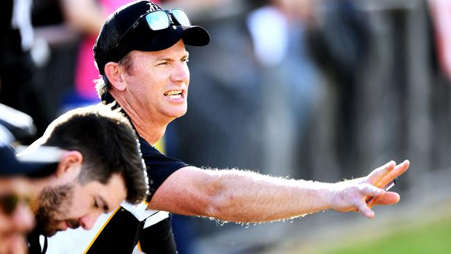 Port District coach Simon Maddern will be at the helm of the Magpies once again. Picture: AAP/Mark Brake