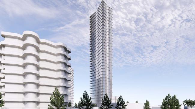 Artist impression of Nineteen First Avenue tower planned for Surfers Paradise. Picture: Supplied