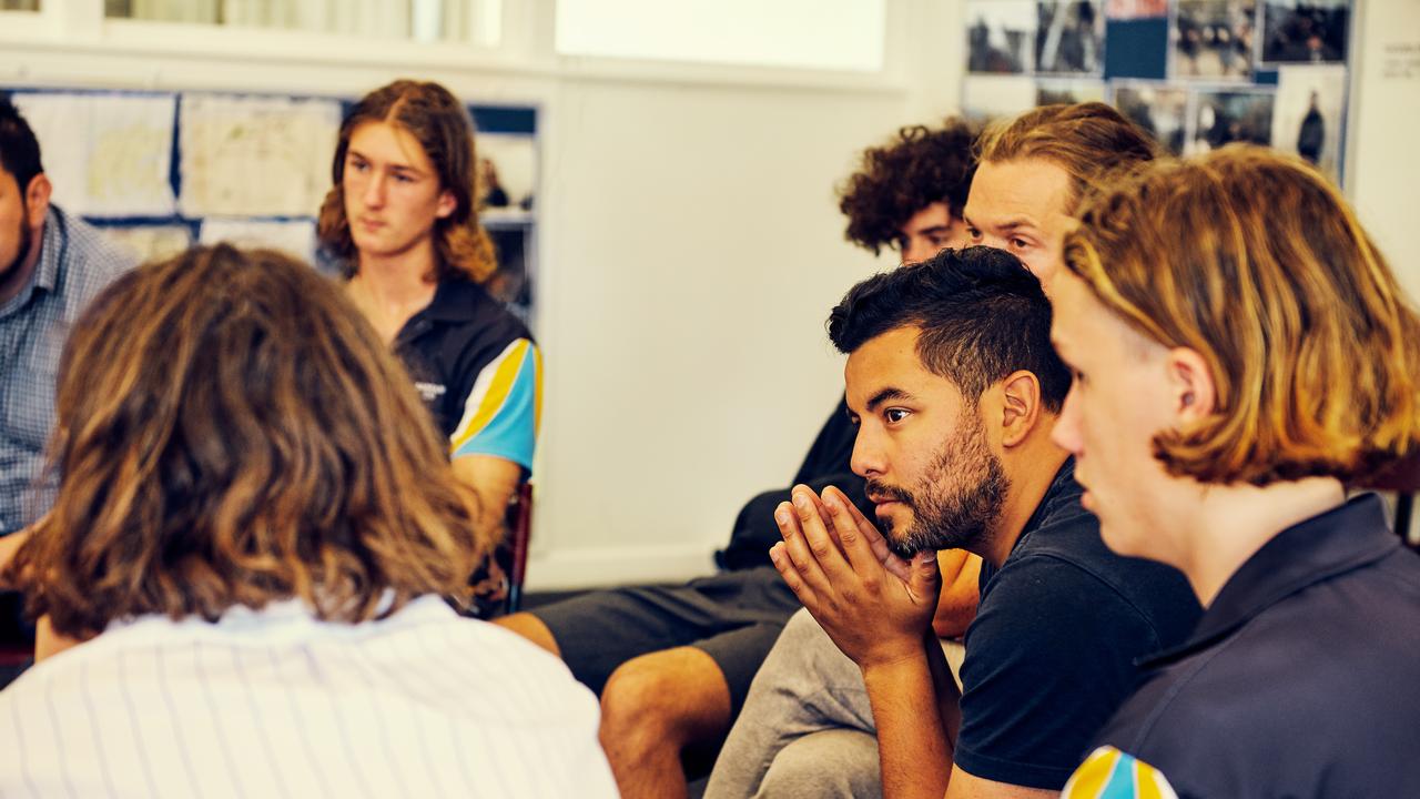 After one student courageously shared his struggles, his peers followed. (Different students pictured). Picture: The Man Cave