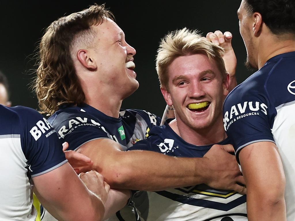 Cowboys co-captains Tom Dearden and Reuben Cotter both came through the Cutters pathways. Picture: Matt King/Getty Images.