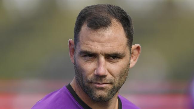 Cameron Smith is at the top of Shane Warne’s NRL hair-hat hit list. Picture: Getty Images