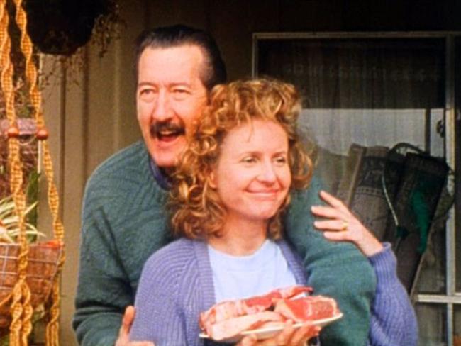 And as Darryl Kerrigan with Anne Tenney in 1997 film The Castle.