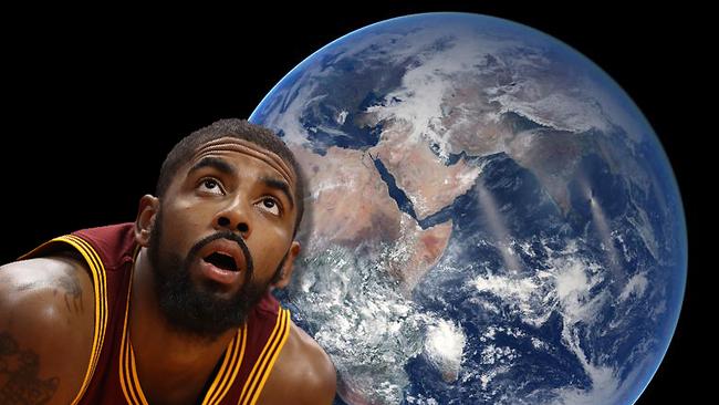 Kyrie irving thinks the earth store is flat