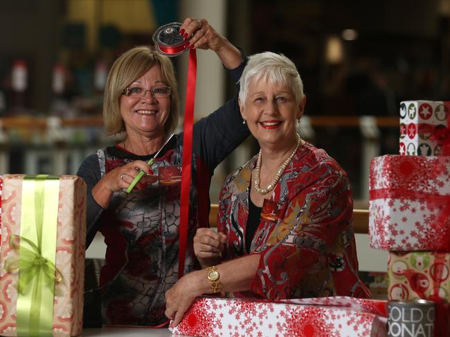 Keep an eye out on gift wrapping volunteers to help you wrap your perfect gift. Picture: Brendan Francis