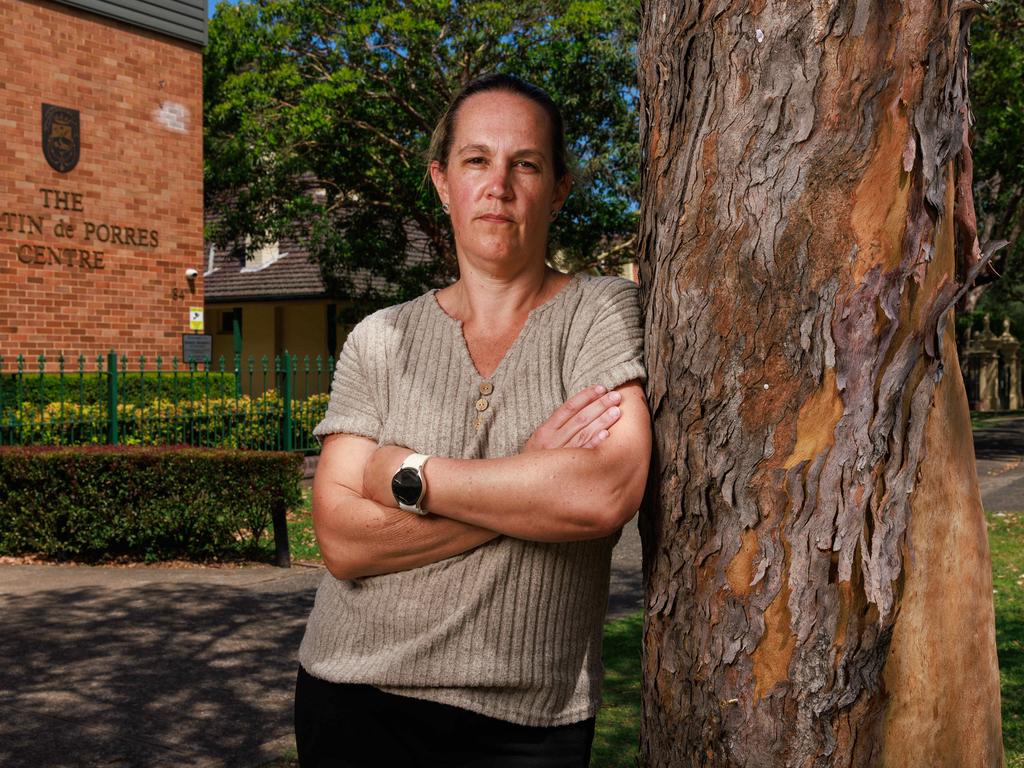 Melinda Rodger made the memorial with her children. Picture: Justin Lloyd