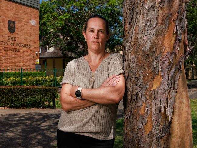 Melinda Rodger made the memorial with her children. Picture: Justin Lloyd