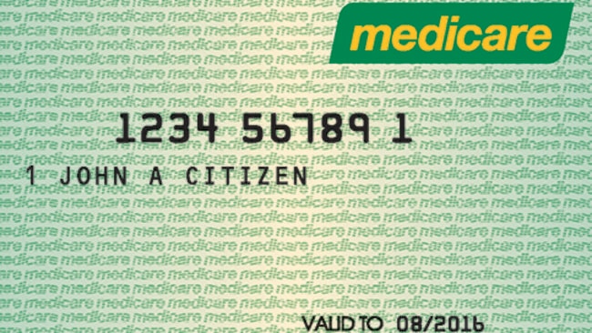 An recreation of a fake Medicare card