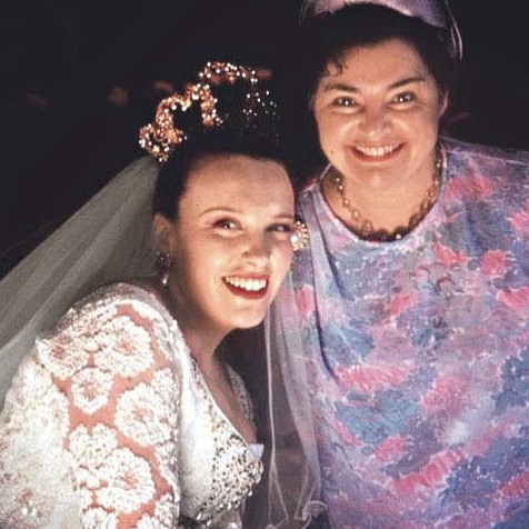 Drynan with Toni Collette in Muriel’s Wedding.