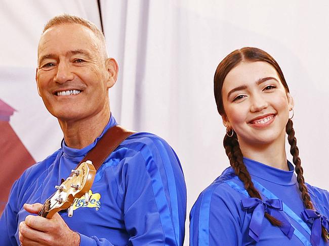 WEEKEND TELEGRAPHS- 17/8/22  MUST CHECK WITH PIC EDITOR JEFF DARMANIN BEFORE USING - Anthony Field and his daughter Lucia pictured as she starts her journey as the 2nd blue Wiggle. Picture: Sam Ruttyn