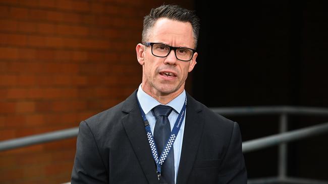 Detective Inspector Michael Manago said detectives were running a number of lines of inquiry into what allegedly happened the night before. Picture: NewsWire/ John Gass