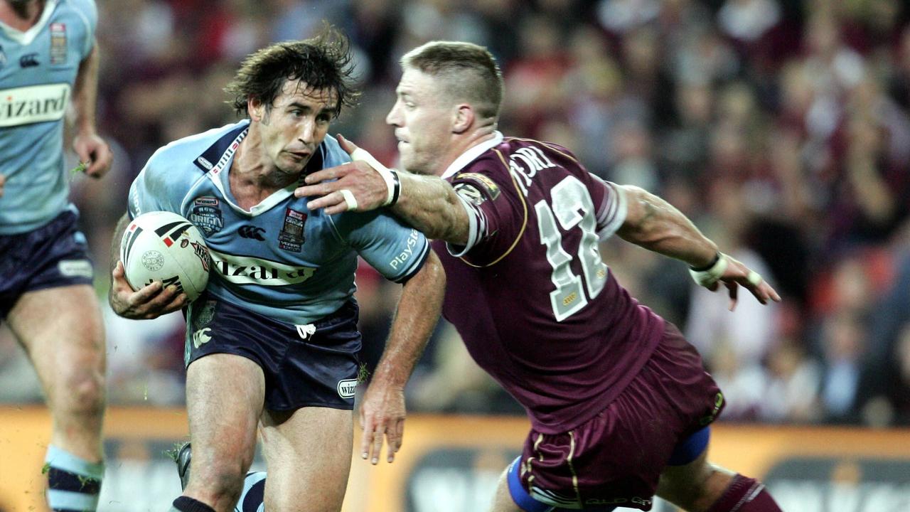 Andrew Johns’ performances in the State of Origin arena added to his Immortal status. Photo: David Clark