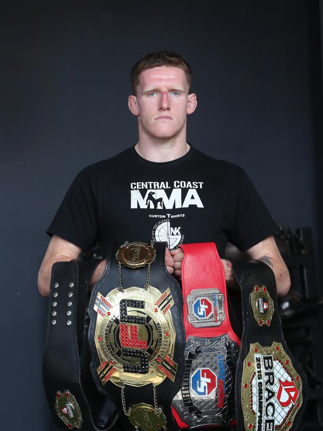 Cage Fighter Jamie Mullarkey is making his UFC debut in October at Marvel Stadium in Melbourne. He is an accomplished mixed martial arts fighter. (AAP Image/Sue Graham)