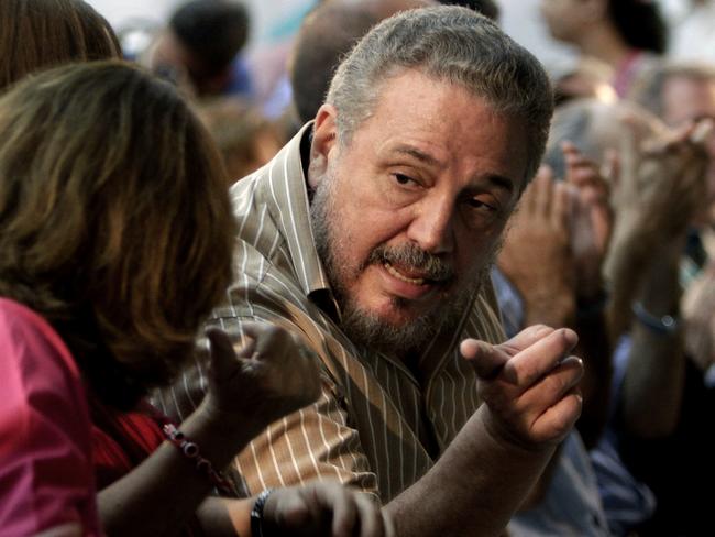 Fidel Castro Diaz-Balart at the presentation of his father's book "Nuestro Deber es Luchar," or "Our Duty is to Fight," in Havana in 2012. Picture: AP