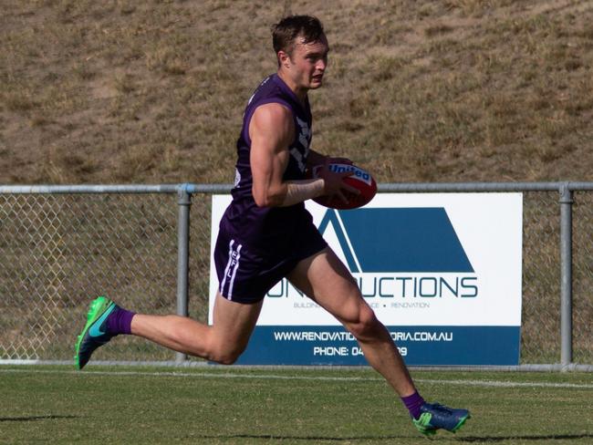 Templestowe forward Daniel Cripps is recovering from a broken leg. Picture: Craig Waldon