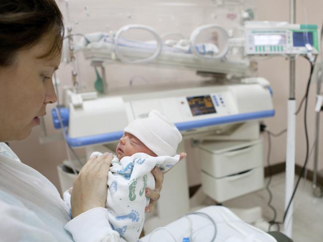 Six babies at a Sydney neonatal unit were infected by the superbug. Picture: Generic photo