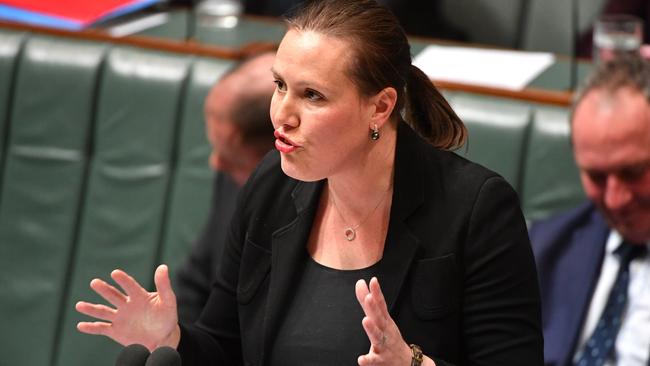 Minister for Revenue Kelly O'Dwyer during Question Time in the House of Representatives at Parliament House in Canberra, Monday, September 11, 2017. (AAP Image/Mick Tsikas) NO ARCHIVING