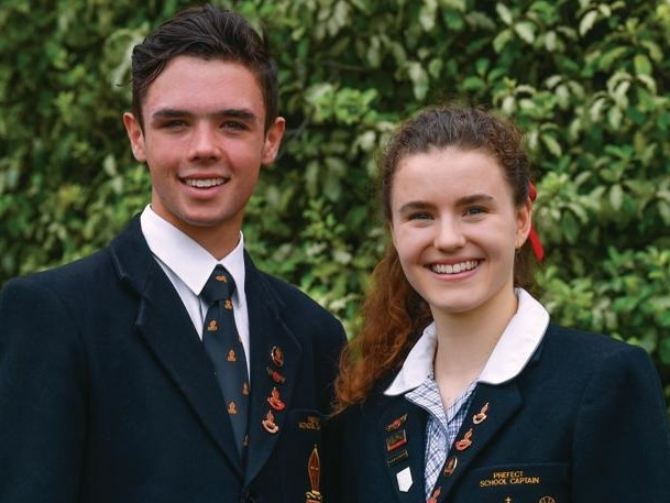 Yarra Valley Grammar School Captains Blake Matheson and Lauren Dickins. Picture: Paul Shire