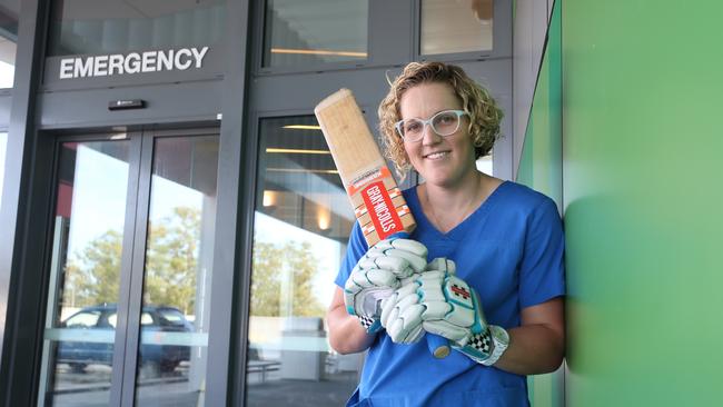 Heat batter Laura Harris works at the Logan Hospital Emergency Department. 