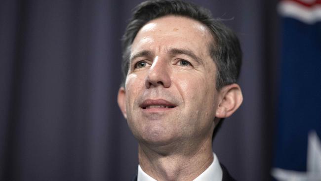 Finance Minister Simon Birmingham. Picture: NCA NewsWire / Gary Ramage