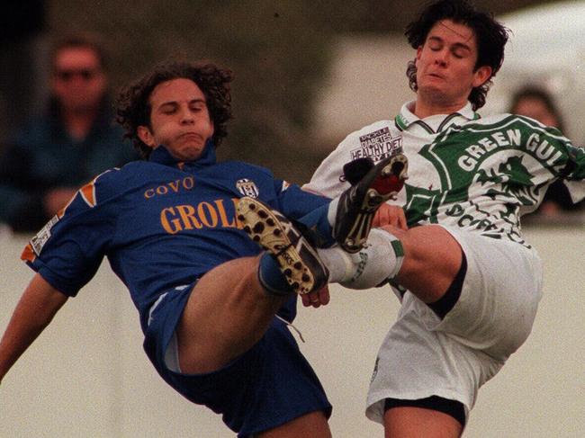 Mark Bresciano (left) made his senior debut for his junior club Bulleen, before kicking on to a professional career overseas.