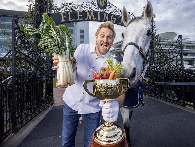 Celebrity chef Curtis Stone is bringing his LA Michelin-starred restaurant, Gwen, to the Melbourne Cup. Picture: Alex Coppel.