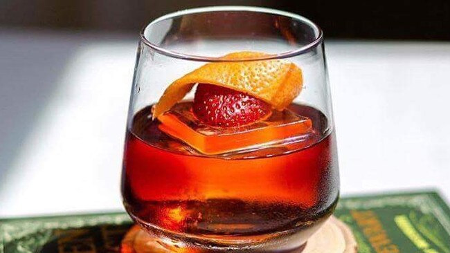 Abel Gin Co’s Negroni made with Quintessence gin is an after-dark cocktail.