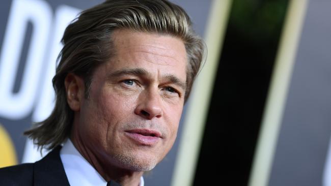 TOPSHOT - US actor Brad Pitt arrives for the 77th annual Golden Globe Awards on January 5, 2020, at The Beverly Hilton hotel in Beverly Hills, California. (Photo by VALERIE MACON / AFP)