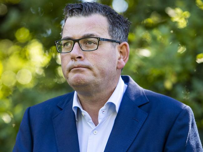 MELBOURNE, AUSTRALIA - NewsWire Photos February 17, 2022: Victorian Premier Daniel Andrews speaks to media during a press conference at Parliament. Picture: NCA NewsWire / Aaron Francis